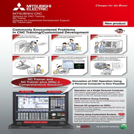 Mitsubishi cnc nc trainer - nc trainer plus | PDF