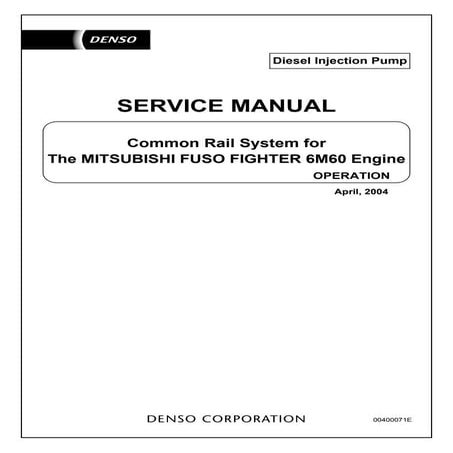 Mitsubishi fuso fighter 6 m60 engine