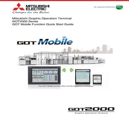 Mitsubishi graphic operation terminal got2000 series got mobile function quic...