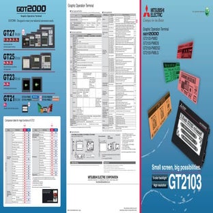 Mitsubishi graphic operation terminal got2000 series gt2103 new product release