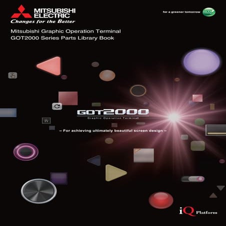 Mitsubishi graphic operation terminal got2000 series parts library book ...