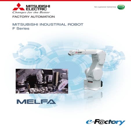 Mitsubishi industrial robot melfa f series catalog