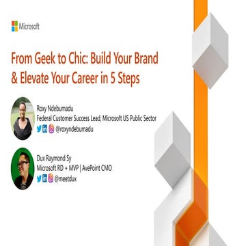 Geek to Chic: Build Your Brand & Elevate Your Career in 5 Steps