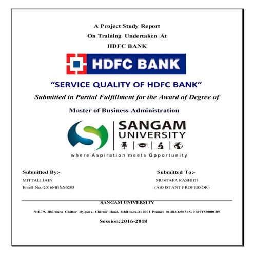  HDFC report