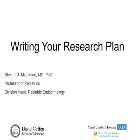 Writing The Nih K Award Research Plan May 2024 Pptx