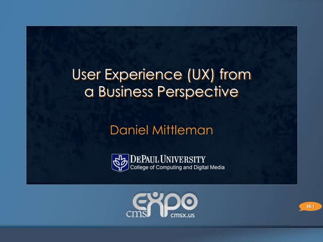 User Experience from a Business Perspective