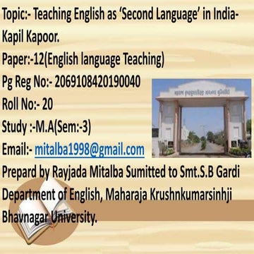 English Language Teaching