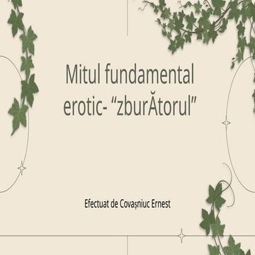 Mitul fundamental erotic - zburatorul.pptx