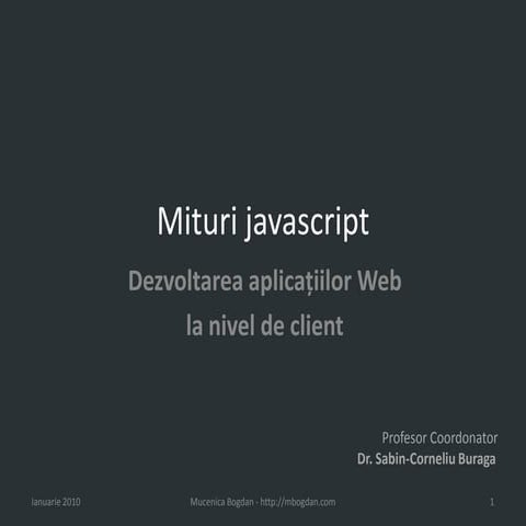 Mituri javascript