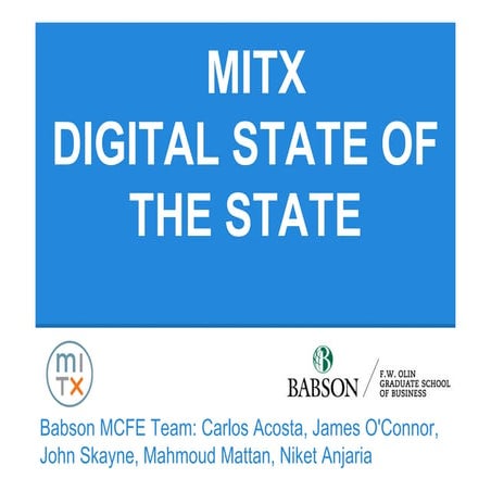 MITX's Digital State of the State Report