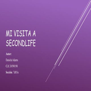 Mi visita a second life