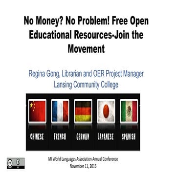 No Money? No Problem! Free Open Educational Resources
