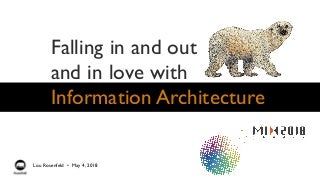 Falling in and out and in love with Information Architecture