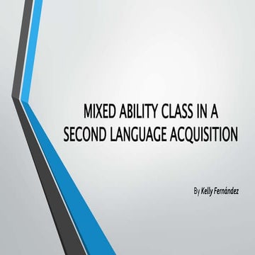 Mixed ability class