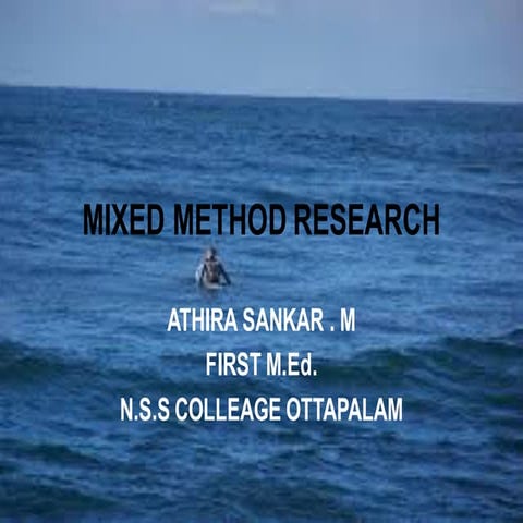 Mixed method research