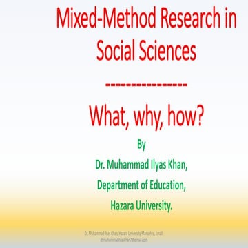 Mixed method research design