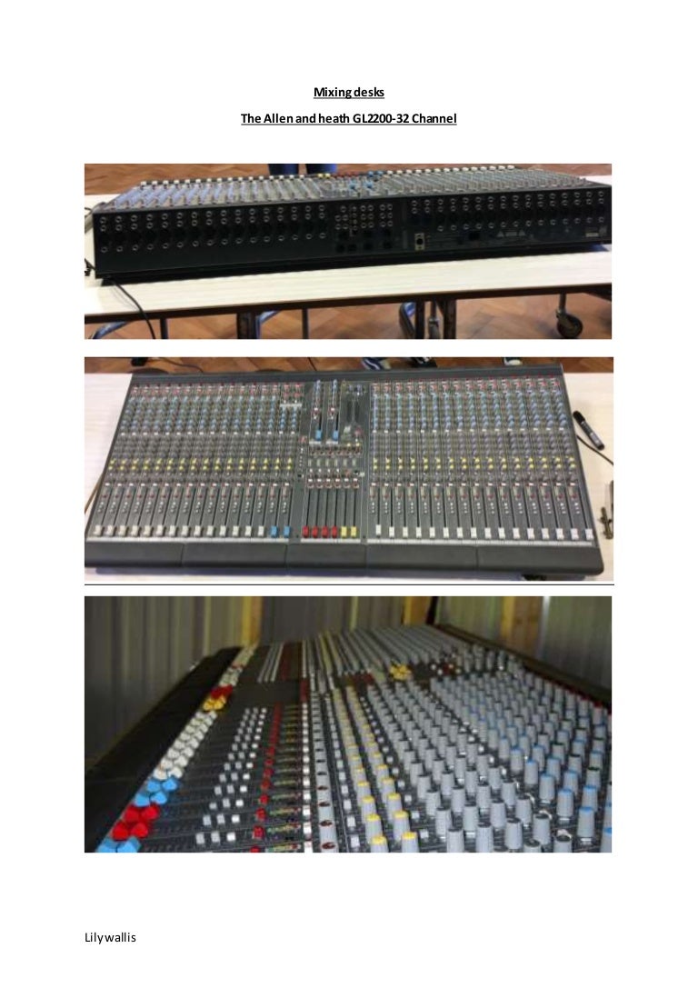 Mixing desks