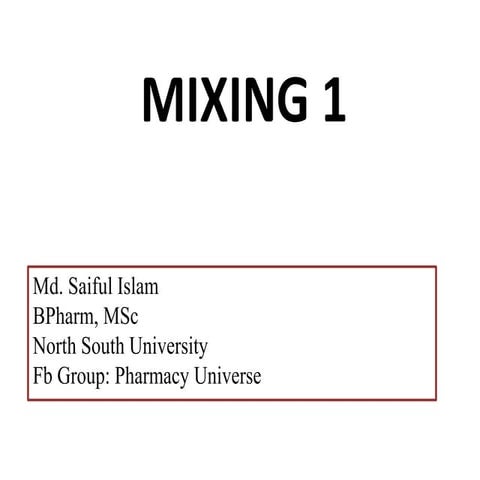 Mixing 