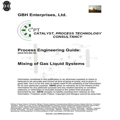 Mixing of Gas Liquid Systems