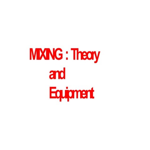 Pharmaceutical mixing and its importance