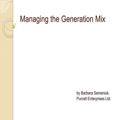 Mixing The Generations