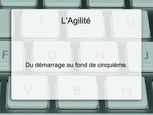 Sur la route de l'agilité @Mix-it Lyon 2011