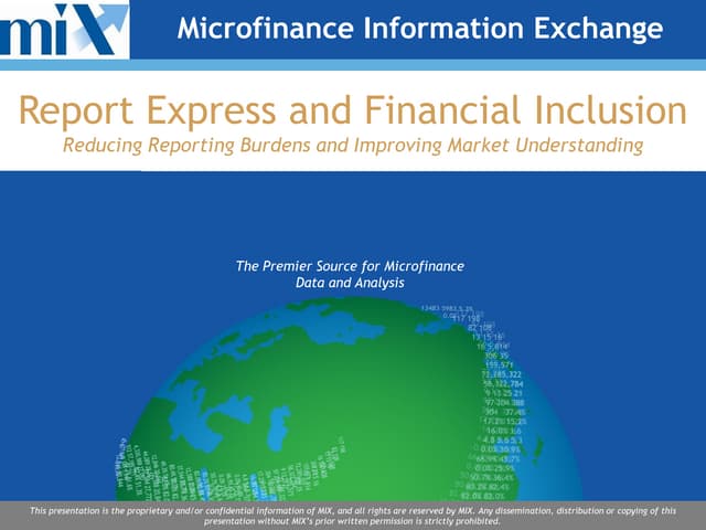 Express Reporting and Financial Inclusion Analytics 