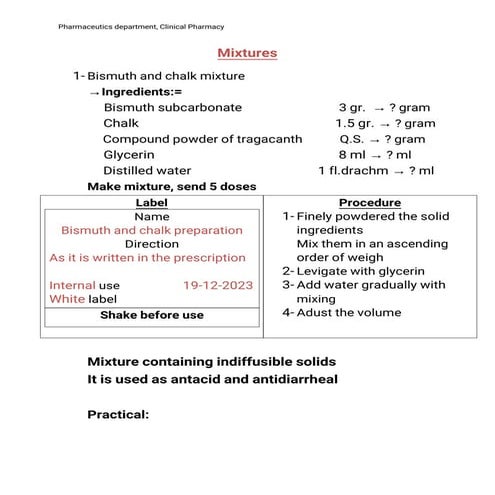 Emulsion 1 Liquid Paraffin 2025 Anu Pdf