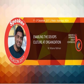 Enabling The DevOps Culture At Organization