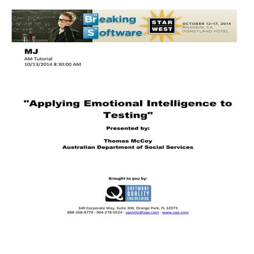 Applying Emotional Intelligence to Testing