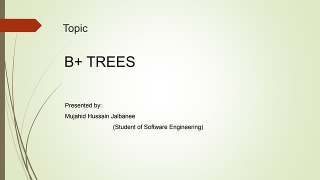 B+ Tree