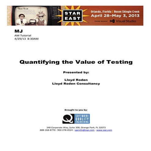The Value-Adding Tester | PPTX