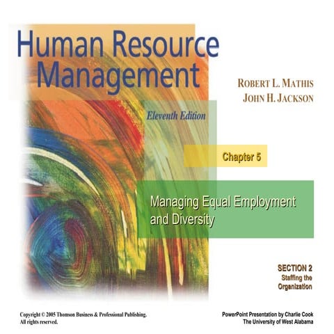 Chapter 5 Managing Equal Employment and Diversity