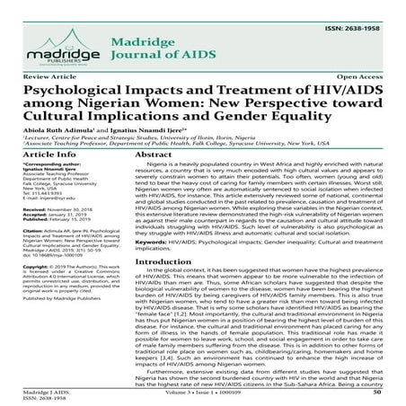 The Influence of Cognitive Behavioral group Interventions for HIV Seropositive Women living in the face of Childhood Sexual Abuse