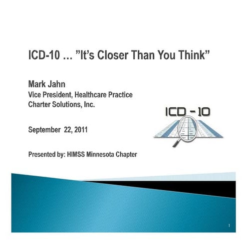M Jahn Sep2011 Program Presentation