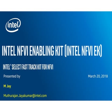 Intel NFVi Enabling Kit Demo/Lab