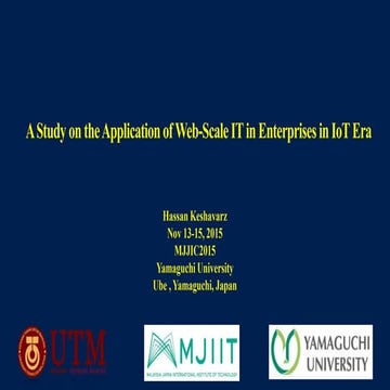 A Study on the Application of Web-Scale IT in Enterprises in IoT Era
