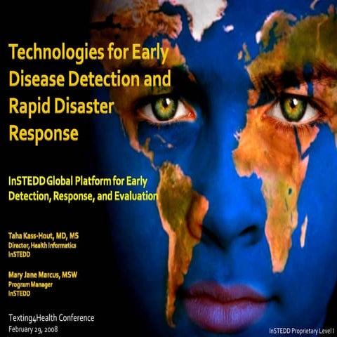 Technologies for Early Disease Detection and Rapid Disaster Response