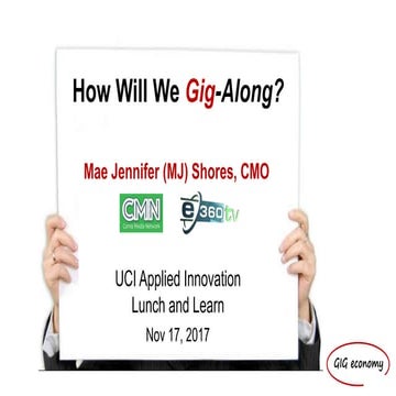 How Will we Gig Along? | MJ Shores | Lunch & Learn