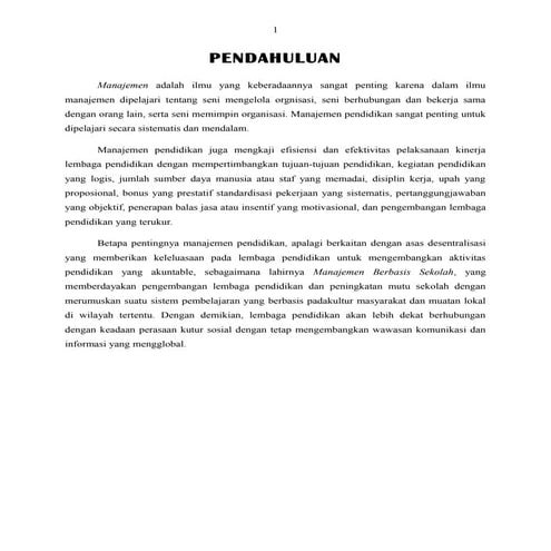 MANAJEMEN PENDIDIKAN