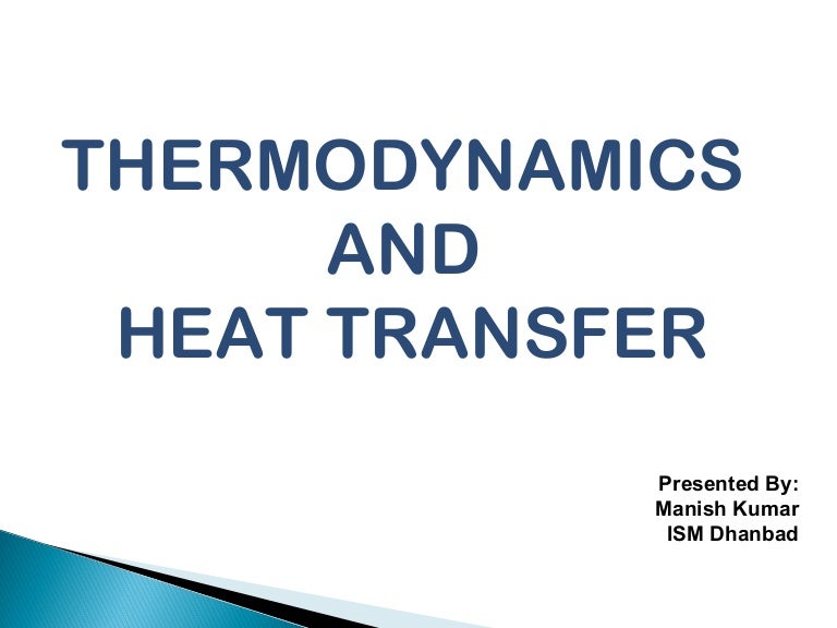 Thermodynamics and Heat Transfer