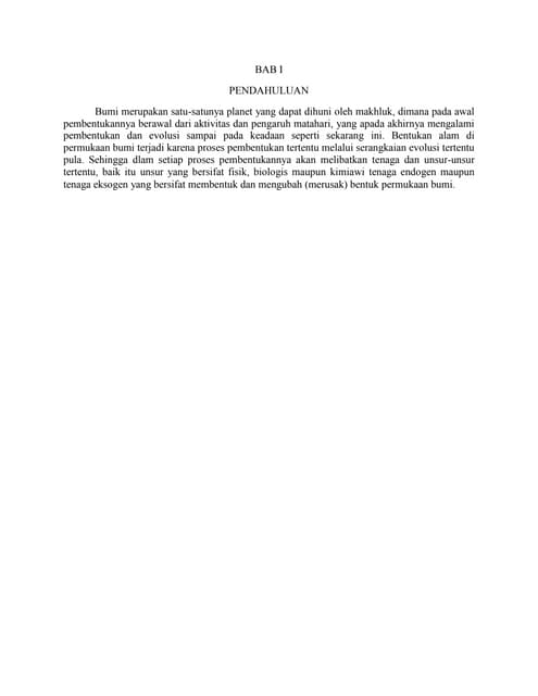 makalah fenomena geografi Makalah Proses Geomorfologi makalah fenomena geografi Makalah Proses Geomorfologi