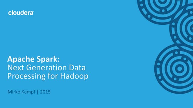 Apache Spark in Scientific Applciations
