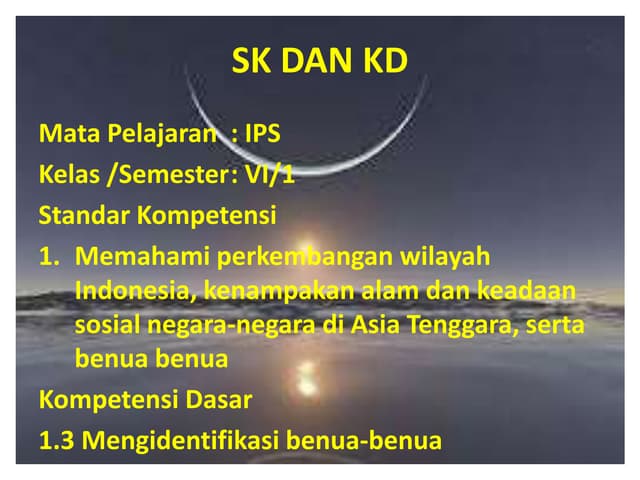 Catatan penting tentang karakteristik benua