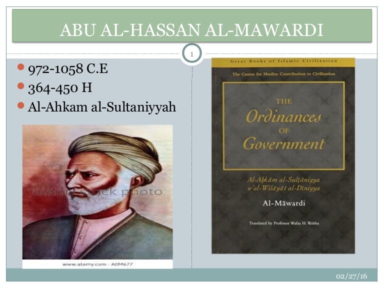 Topic 6 Al Mawardi