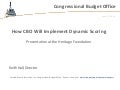 How CBO Will Implement Dynamic Scoring