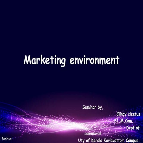 the marketing environment