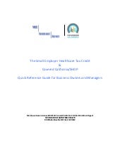 The Small Employer Healthcare Tax C...