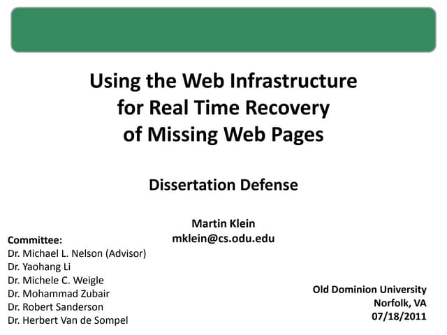 Dissertation Defense