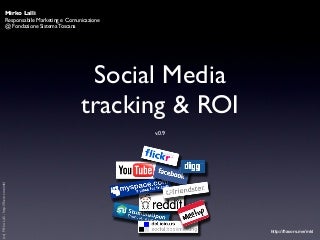 Social Media Marketing tracking & ROI